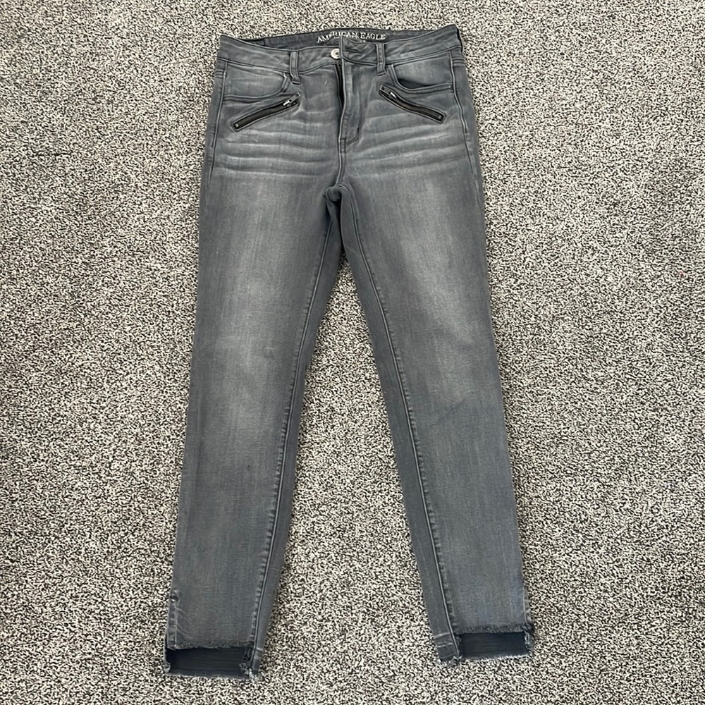 American Eagle Grey Skinny Jeans